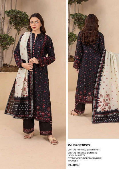 Zullbery Unstitched Digital Printed 3 Piece Lawn Collection