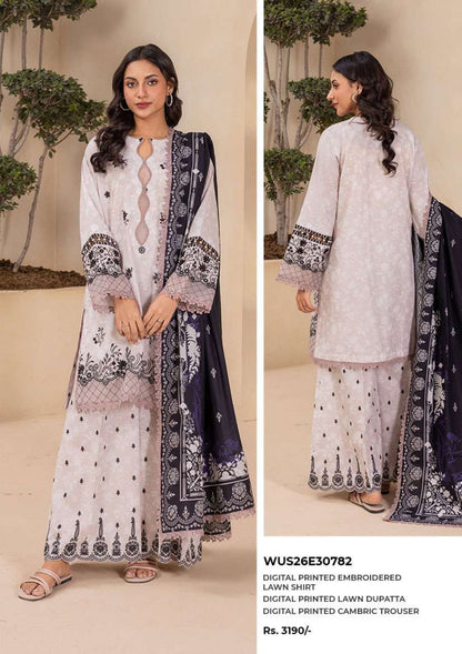 Zullbery | Unstitched Digital Printed 3 Piece Lawn Collection