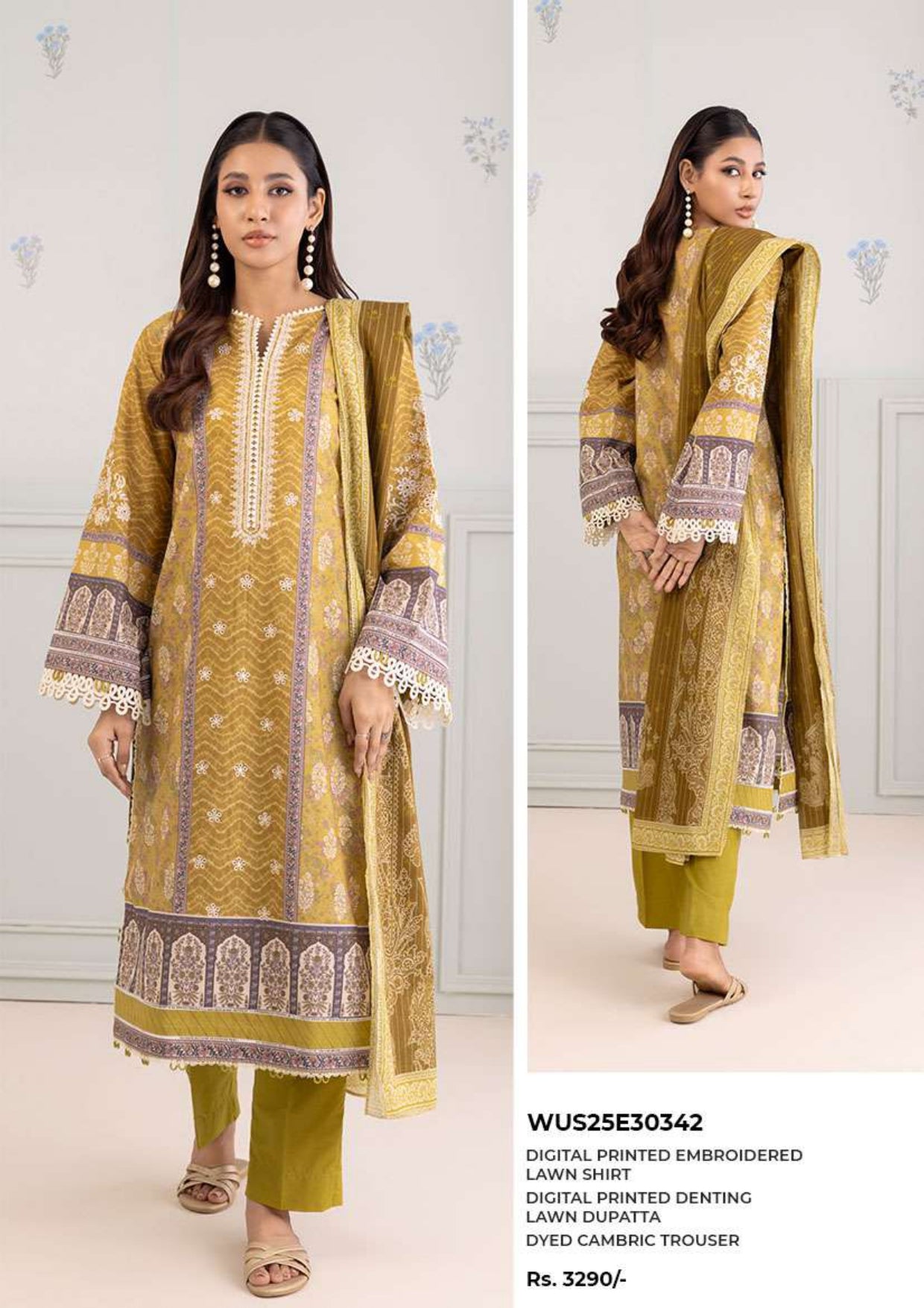 Zullbery | Unstitched Digital Printed 3 Piece Lawn Collection
