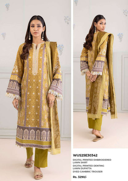 Zullbery | Unstitched Digital Printed 3 Piece Lawn Collection