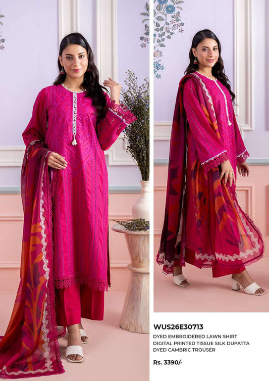 Zullbery | Unstitched Digital Embroidered 3 Piece Lawn Collection