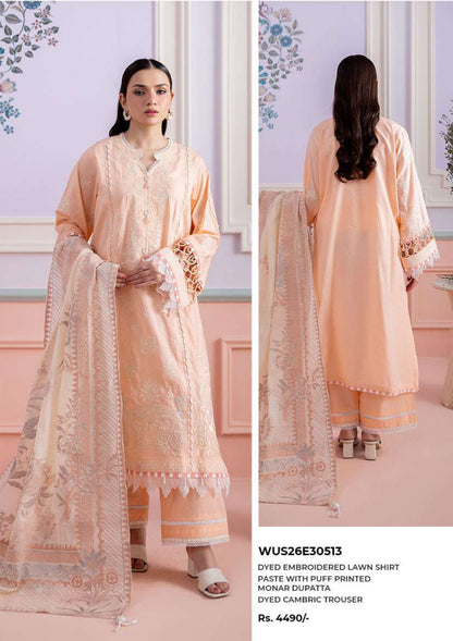 Zullbery | Unstitched Dyed Embroidered 3 Piece Lawn Collection