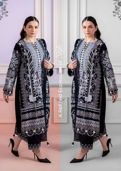 Zullbery | Unstitched Dyed Embroidered 3 Piece Lawn Collection