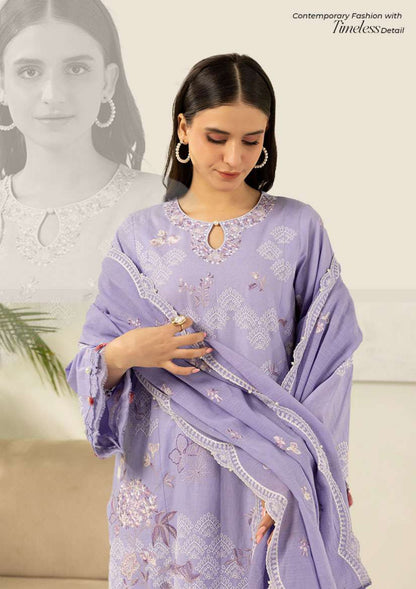 Zullbery | Unstitched Dyed Embroidered 3 Piece Jacquard Collection