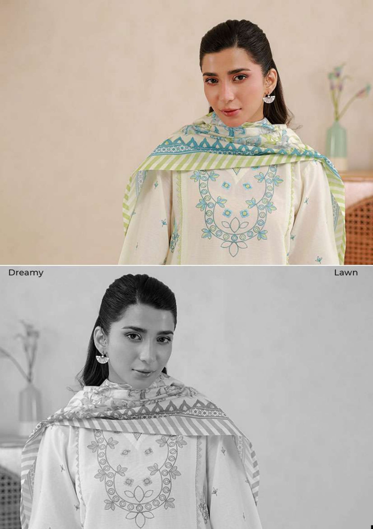 Zullbery | Unstitched Dyed Embroidered 2 Piece Lawn Collection
