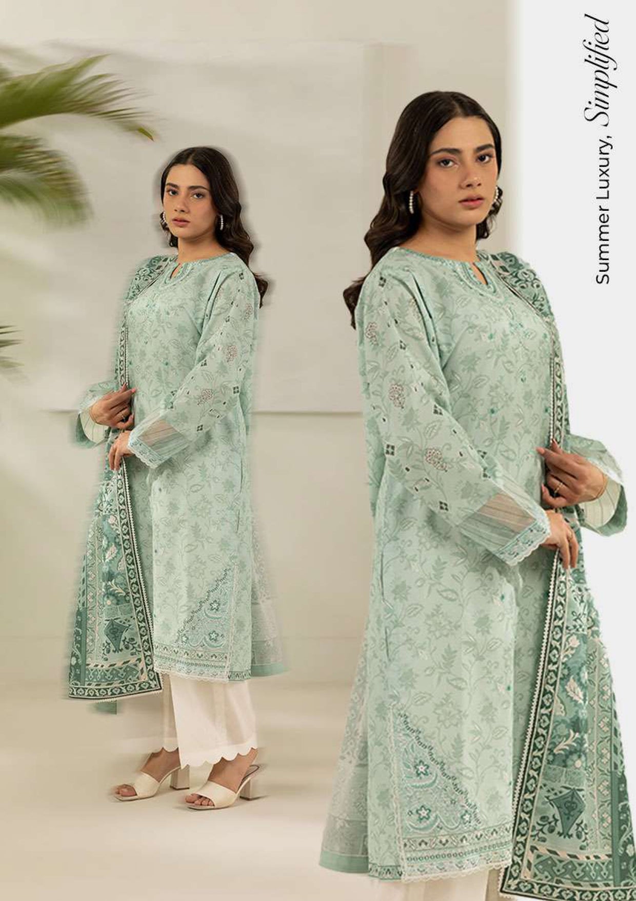 Zullbery | Unstitched Digital Printed Embroidered 2 Piece Lawn Collection