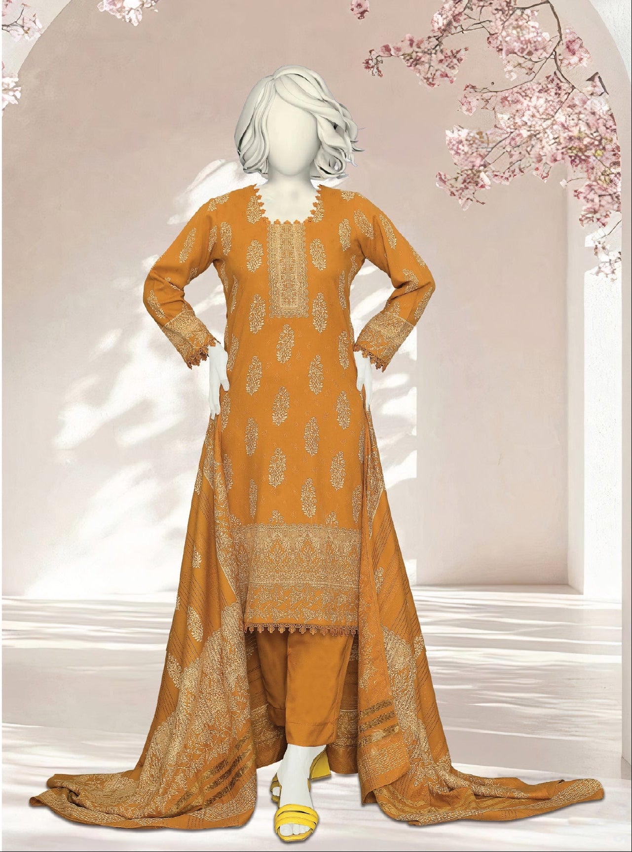 Mahnoor by ABC Fabric | Unstitch 3 Pc Printed Fabric Collection