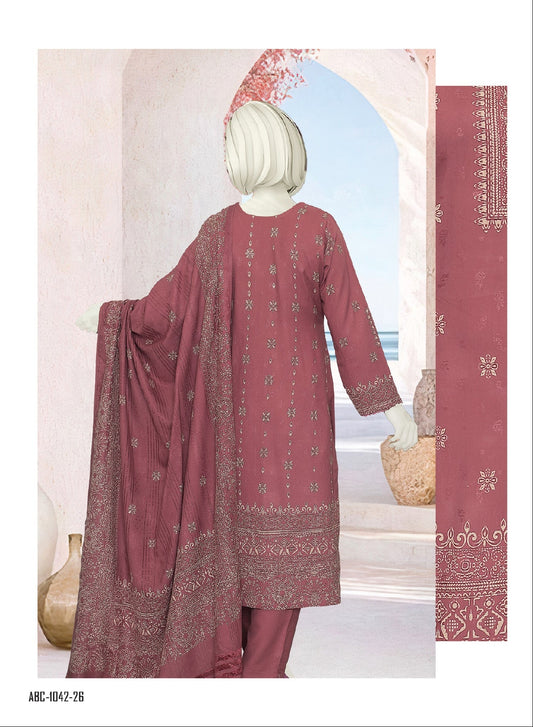 Mahnoor by ABC Fabric | Unstitch 3 Pc Printed Fabric Collection