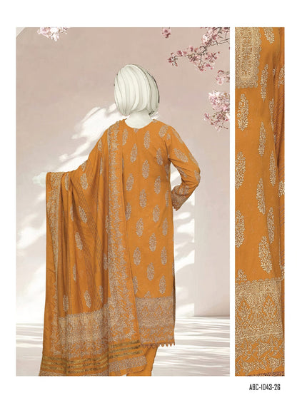 Mahnoor by ABC Fabric | Unstitch 3 Pc Printed Fabric Collection