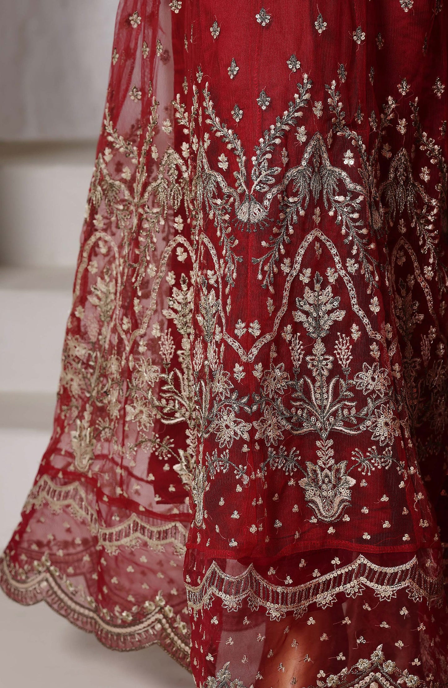 Sada Bahar | Mahpara Embroidered Net Stitched 3 Pc Collection