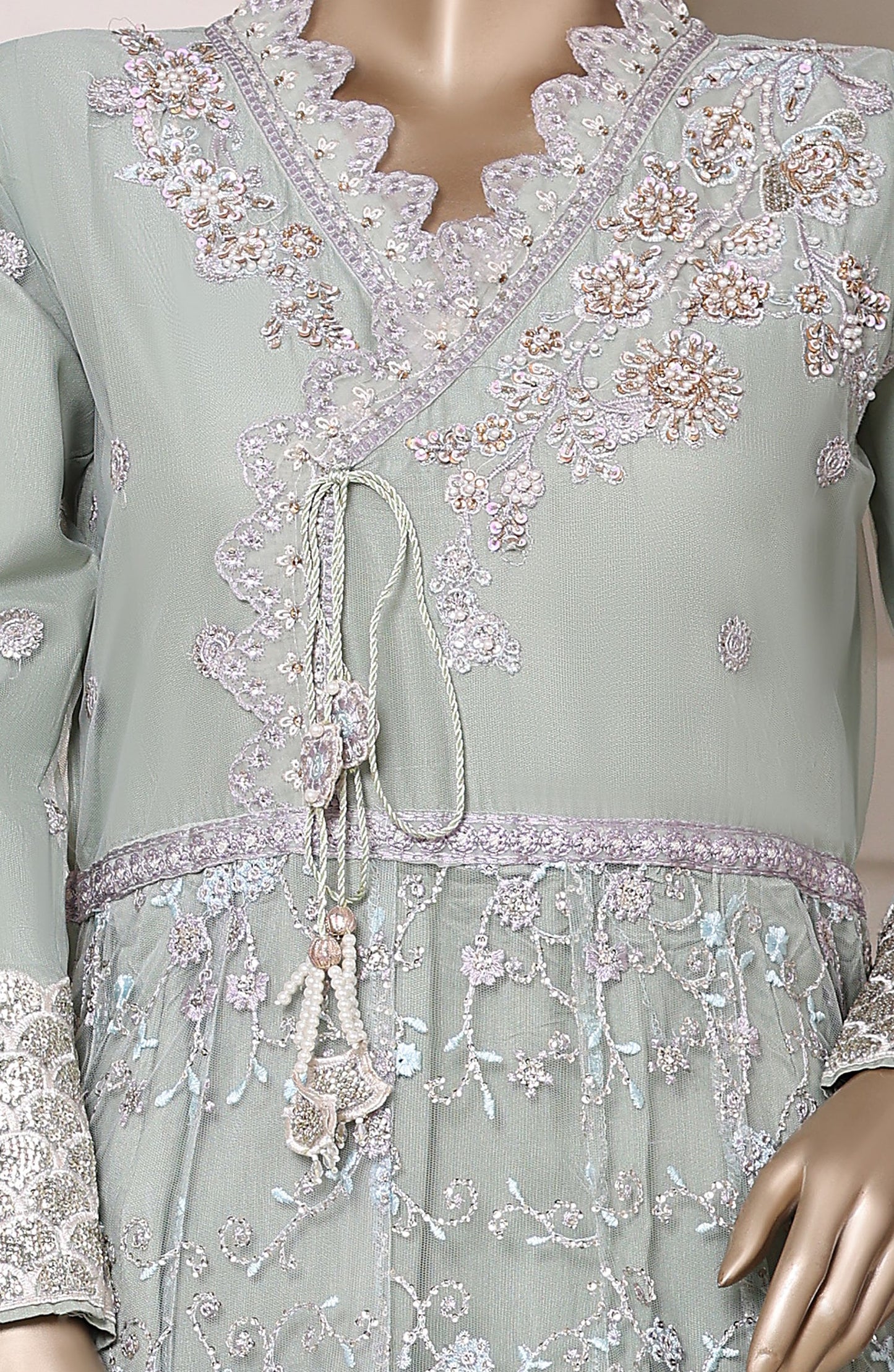 Mahpara by Sadabahar | Embroidered Net Stitched 3 Pc Suit Collection