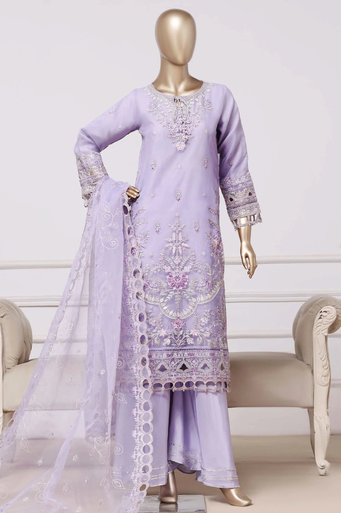 Mahpara By Sada Bahar | Stitch 3 Pc Festive Formal Collection with Farshi Shalwar