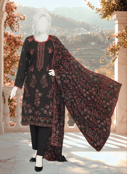 ABC Fabrics by Parisa – Embroidered Winter Slub Collection | Luxury Unstitched Winter Suits for Women