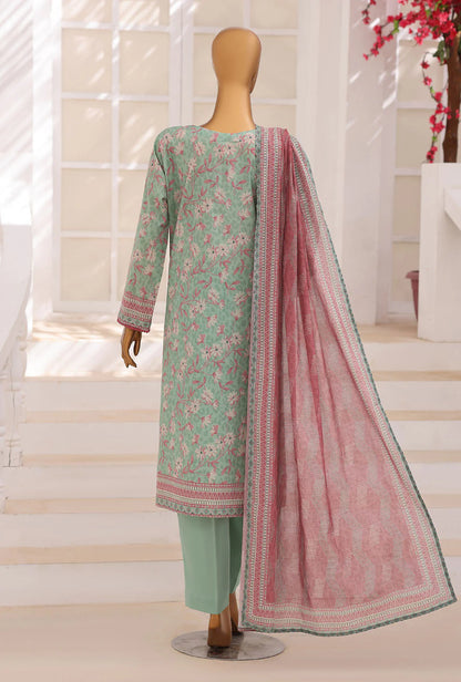 HZ | Platinum Jaipuri Unstitched 3 Piece Digital Printed Lawn