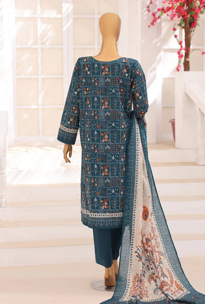 HZ | Platinum Jaipuri Unstitched 3 Piece Digital Printed Lawn