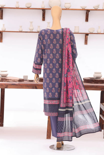 HZ | Platinum Jaipuri Unstitched 3 Piece Digital Printed Lawn
