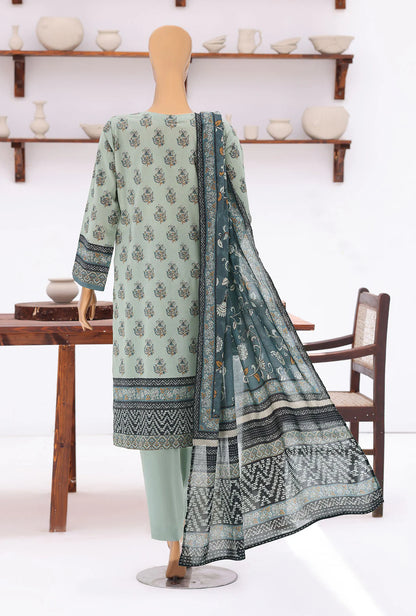 HZ | Platinum Jaipuri Unstitched 3 Piece Digital Printed Lawn