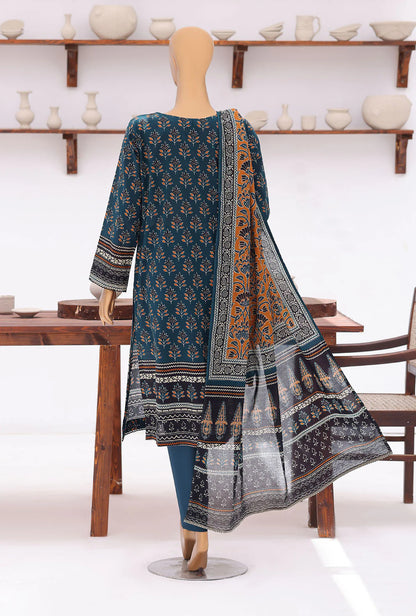 HZ | Platinum Jaipuri Unstitched 3 Piece Digital Printed Lawn