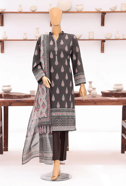 HZ | Platinum Jaipuri Unstitched 3 Piece Digital Printed Lawn