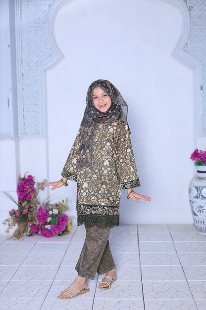 Shifa Kidz | by Suntex Fabrics Stitch 3 PC Embroidered Lawn