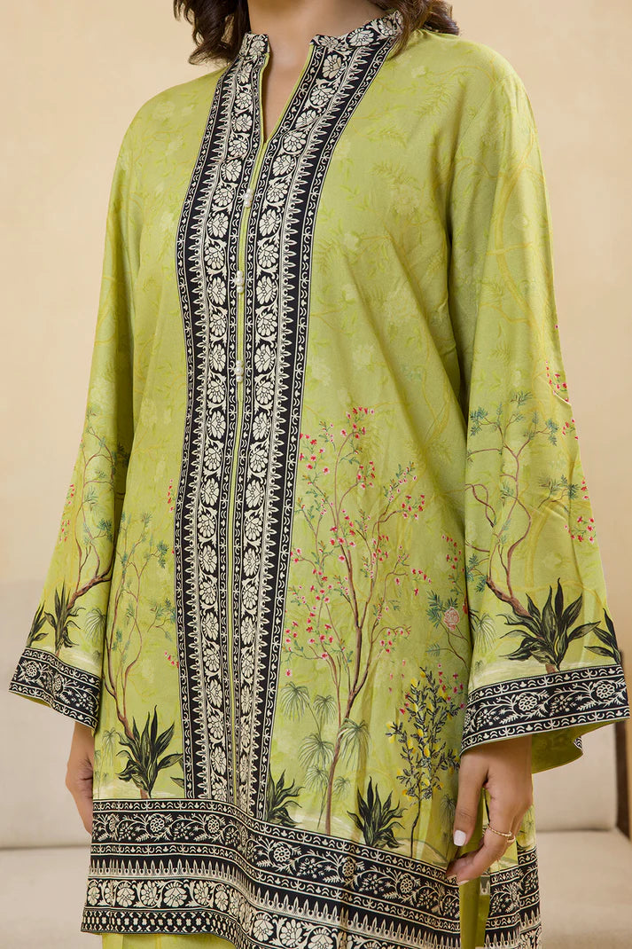 Zellbury Unstitched 2 Pc Digital Printed Embroidered Linen Collection