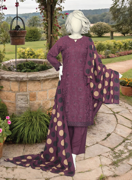 Silsilay By ABC | Unstitched 3 Pc Embroidered Winter Collection
