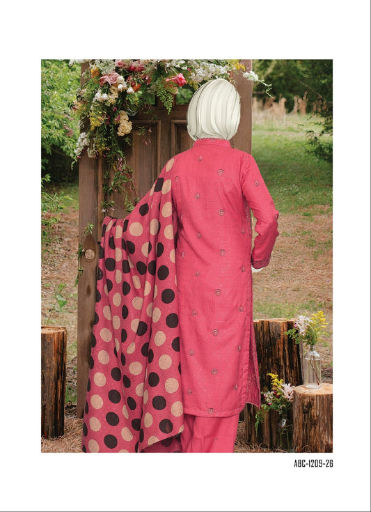 Silsilay By ABC | Unstitched 3 Pc Embroidered Winter Collection