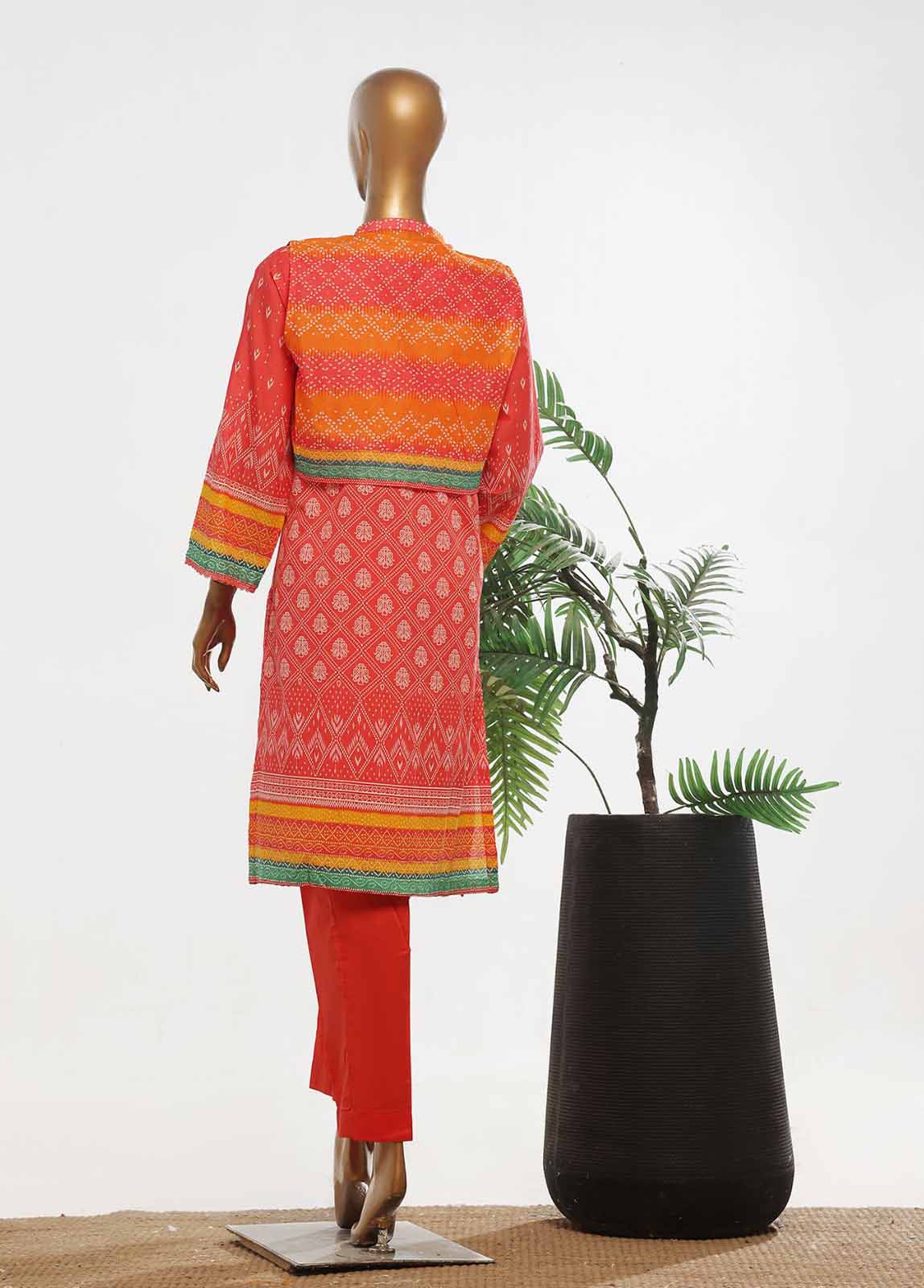 Bin Saeed | Stitch 2 Pc Embroidered Lawn with Gown Collection