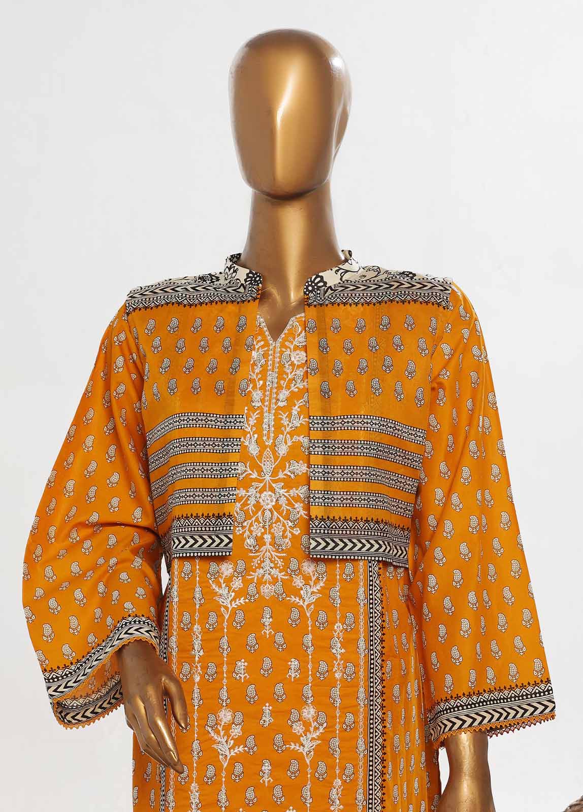 Bin Saeed | Stitch 2 Pc Embroidered Lawn with Gown Collection