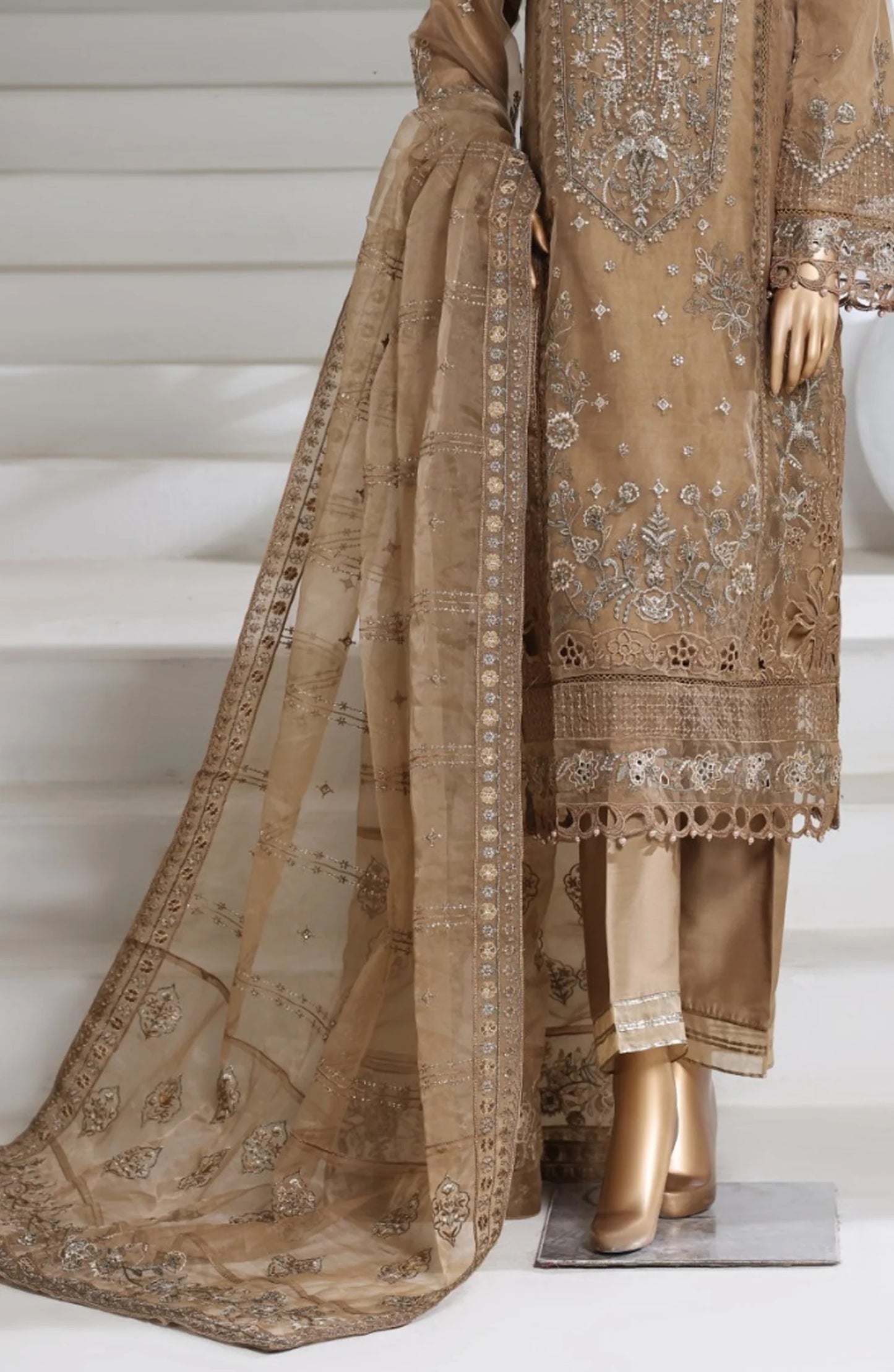 Sada Bahar | Stitch 3 Pc Luxury Embroidered Organza Collection
