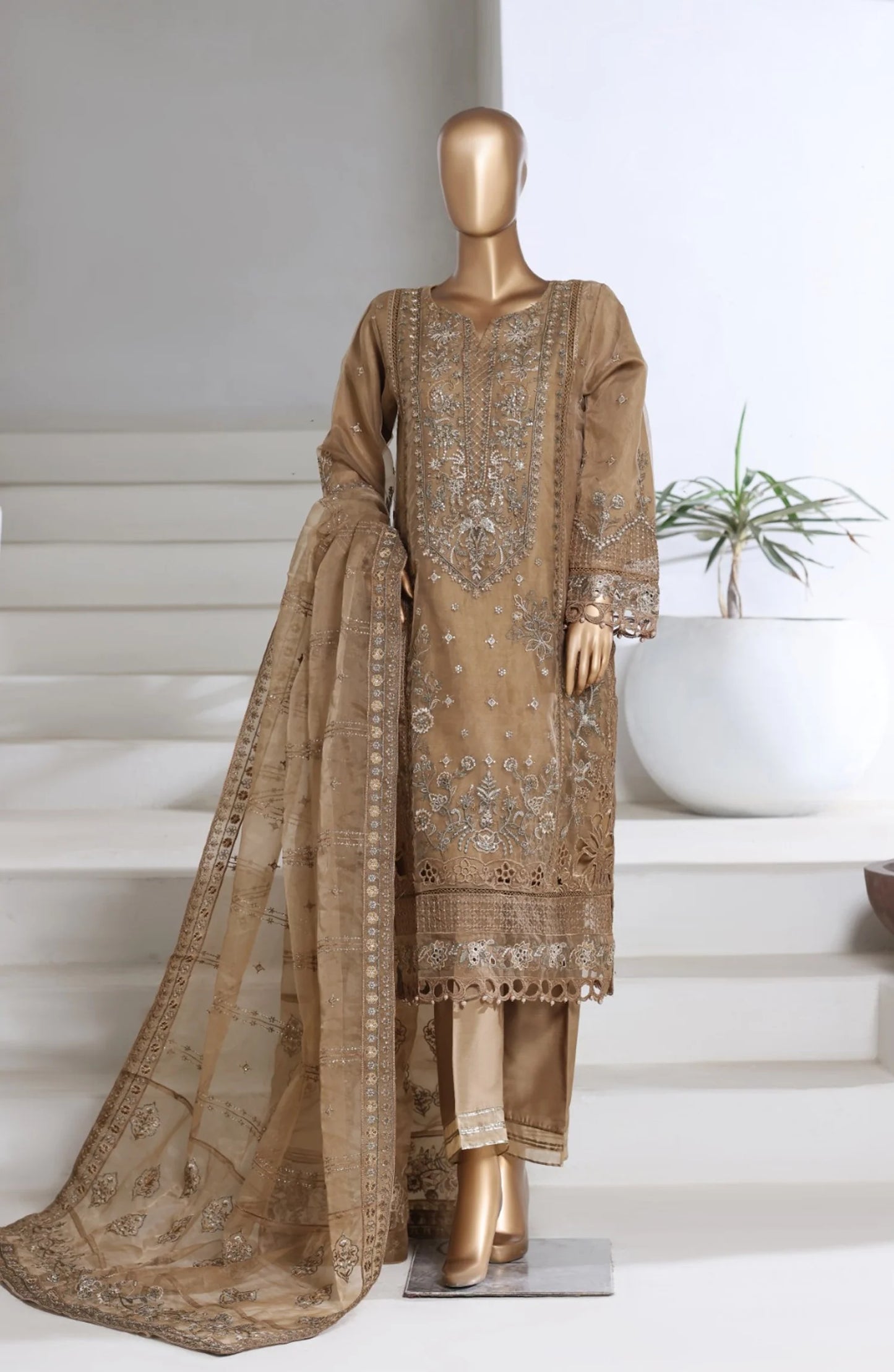 Sada Bahar | Stitch 3 Pc Luxury Embroidered Organza Collection