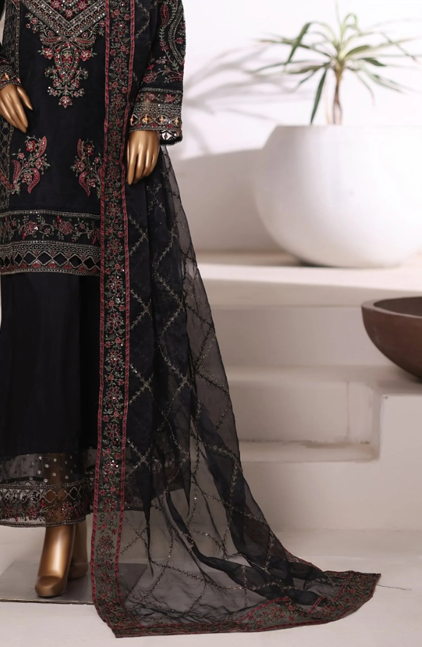 Sada Bahar | Stitch 3 Pc Luxury Embroidered Organza Collection