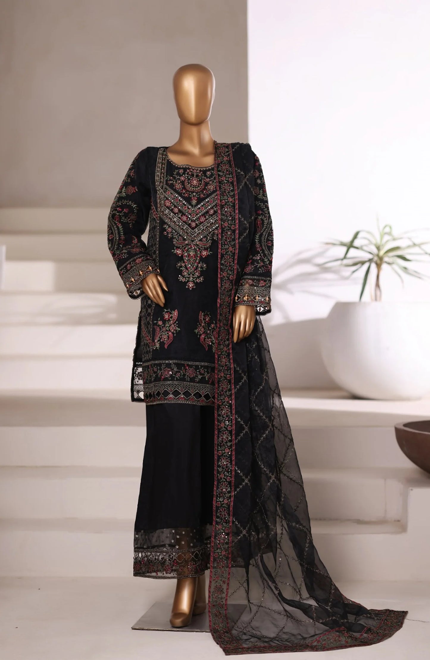 Sada Bahar | Stitch 3 Pc Luxury Embroidered Organza Collection