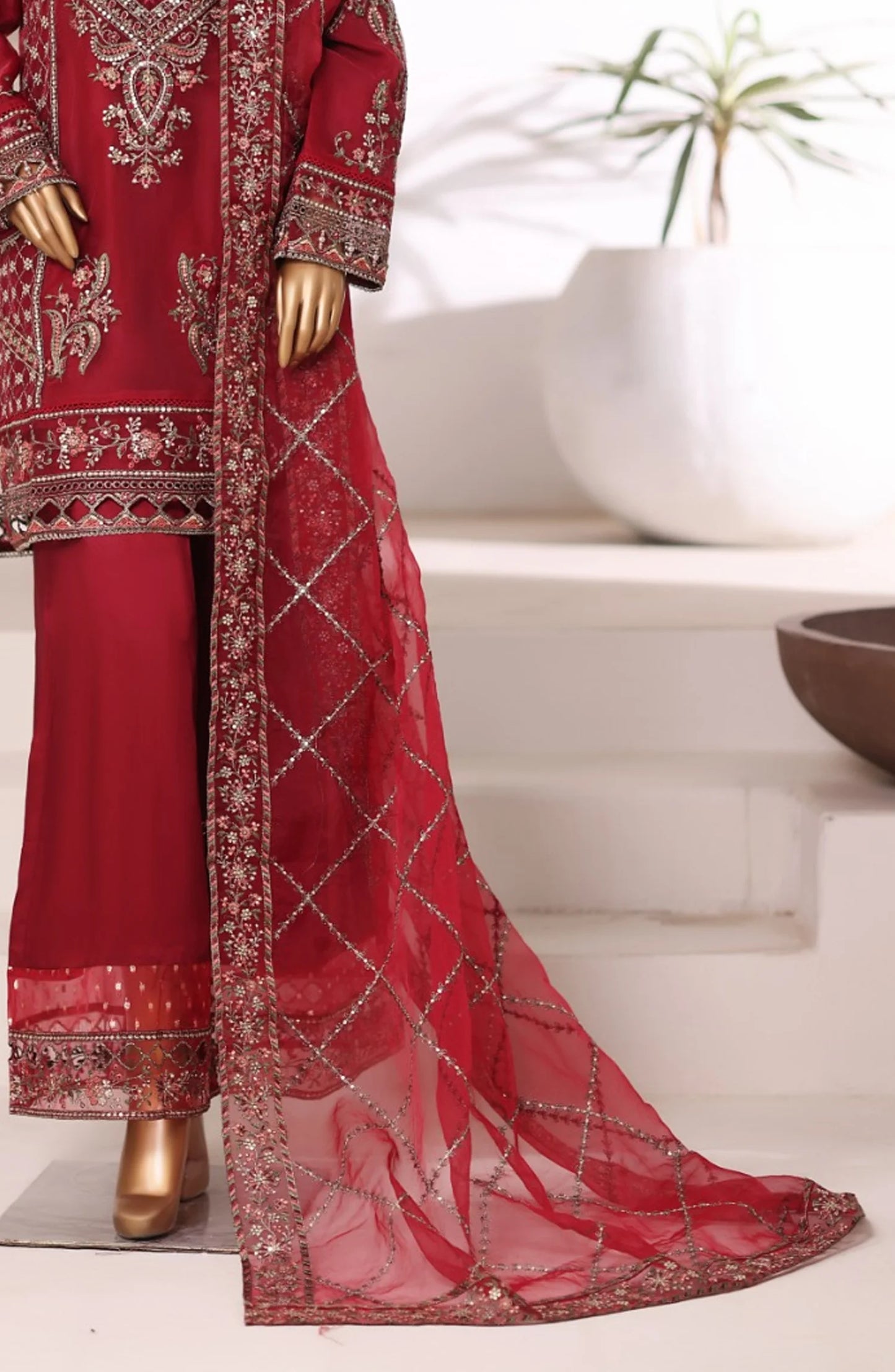 Sada Bahar | Stitch 3 Pc Luxury Embroidered Organza Collection