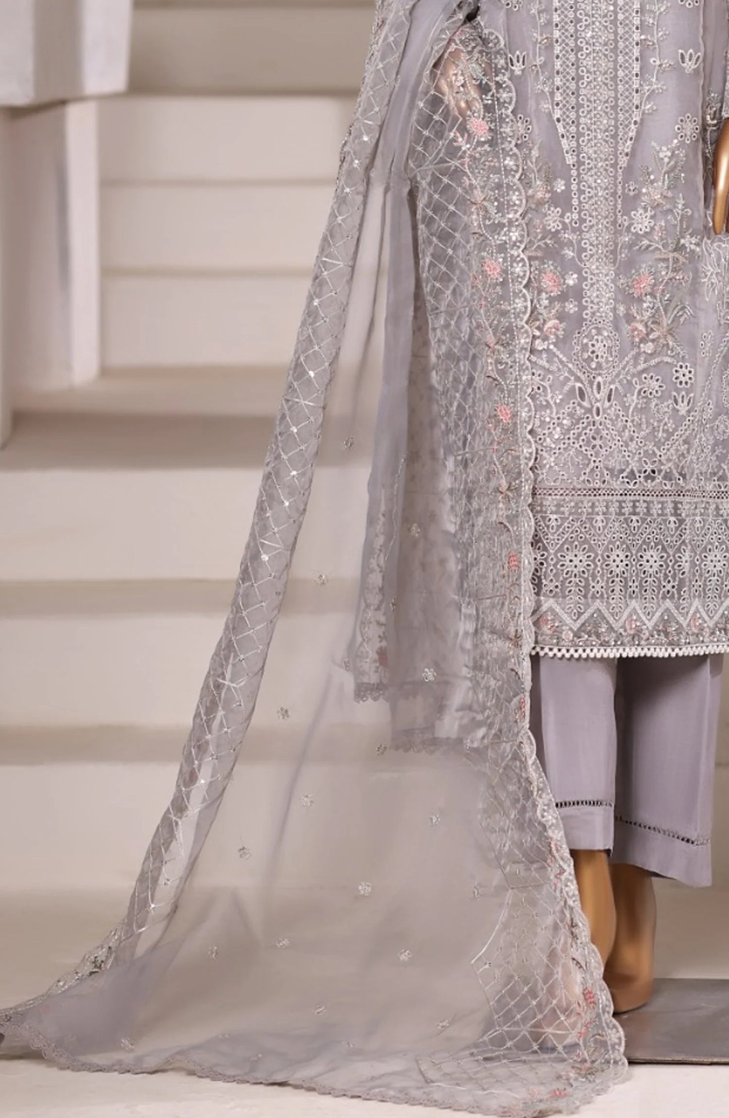 Sada Bahar | Stitch 3 Pc Luxury Embroidered Organza Collection