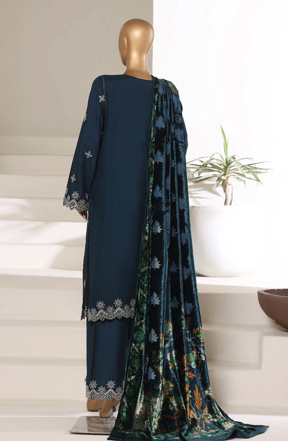 Sada Bahar | Stitch 3 Pc Luxury Embroidered Viscose with Palachi Shawl