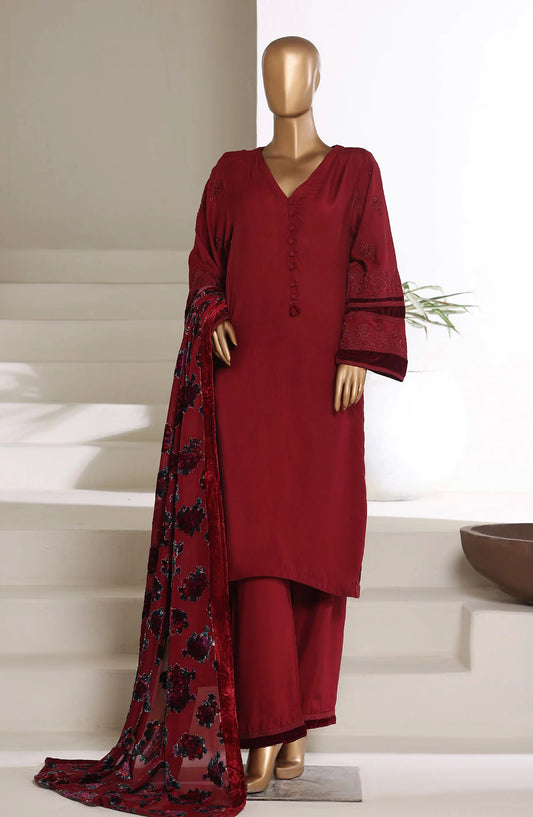 Sada Bahar | Stitch 3 Pc Luxury Embroidered Viscose with Palachi Shawl