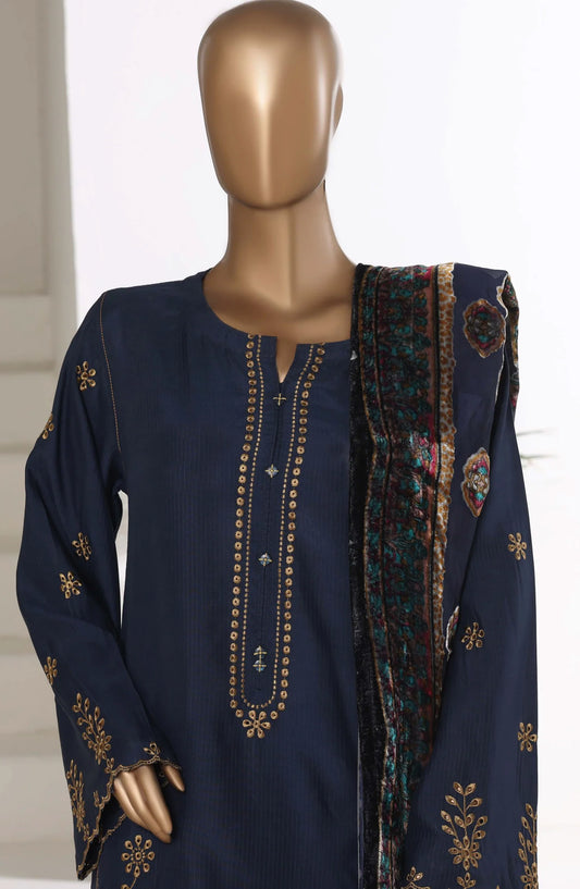 Sada Bahar | Stitch 3 Pc Luxury Embroidered Viscose with Palachi Shawl