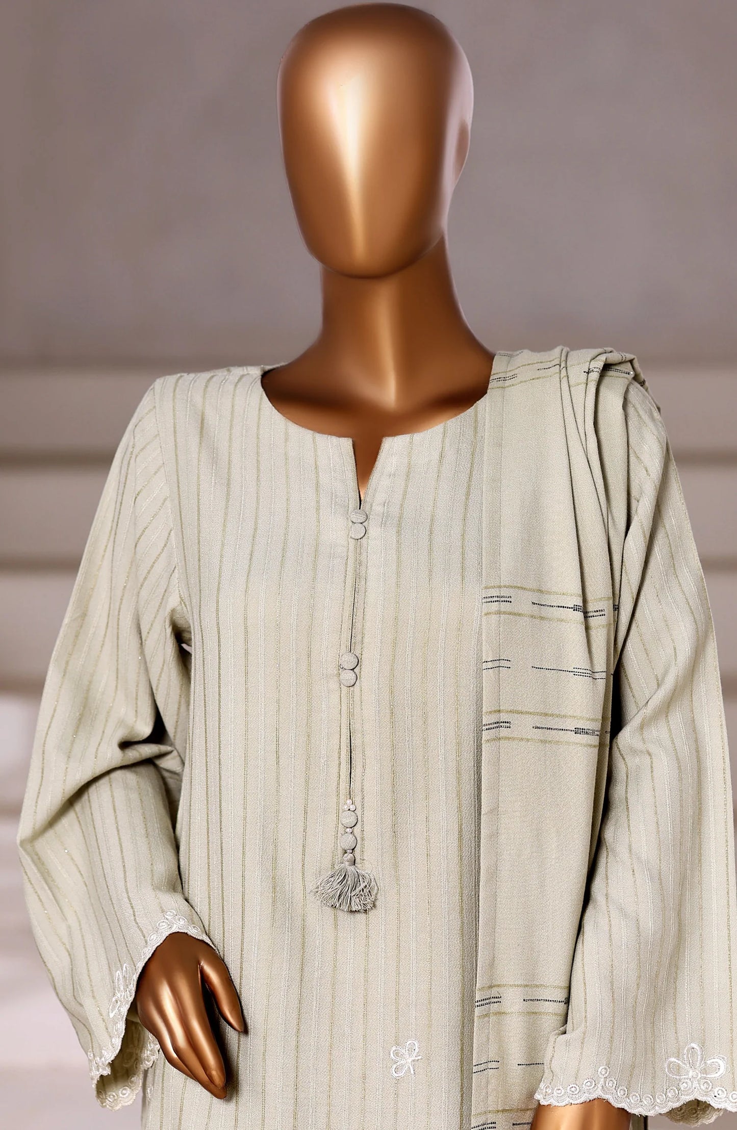 Sadabahar| Stitch 3 Pc Vybe Embroidered Dhanak Collection