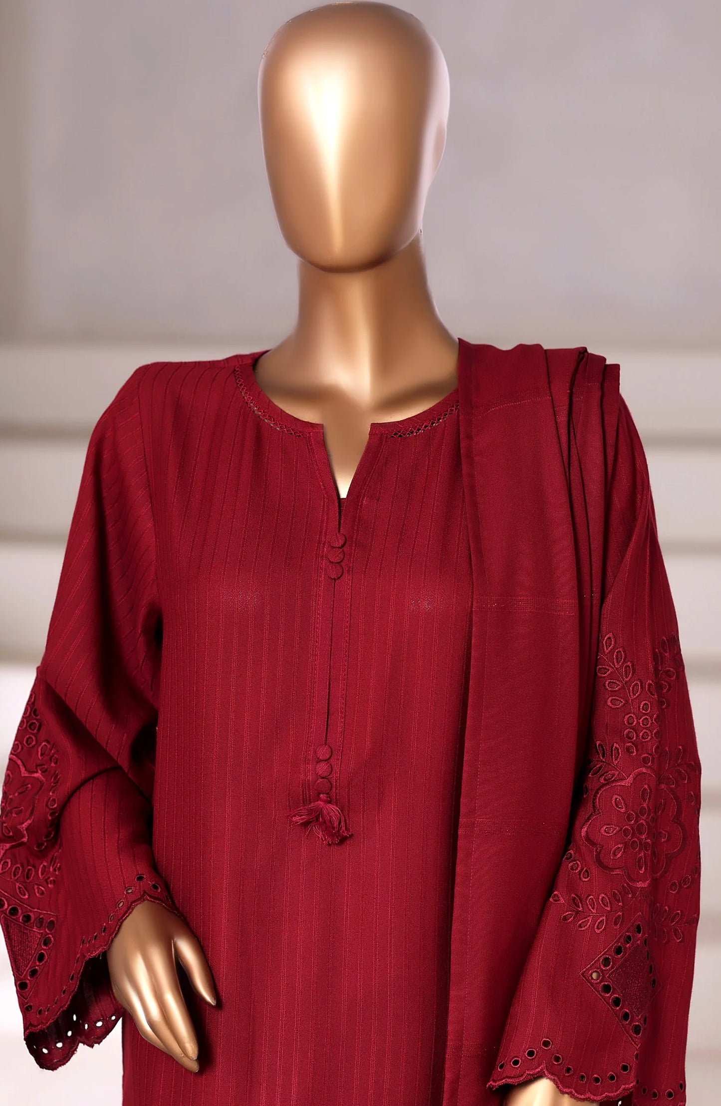 Sadabahar| Stitch 3 Pc Vybe Embroidered Dhanak Collection