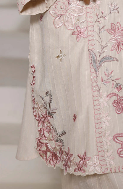 Sadabahar | Luxury Embroidered Dhanak Stitched 3 Pc with Palachi Shawl