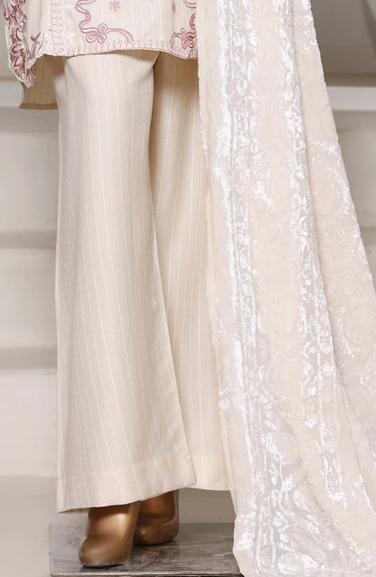 Sadabahar | Luxury Embroidered Dhanak Stitched 3 Pc with Palachi Shawl