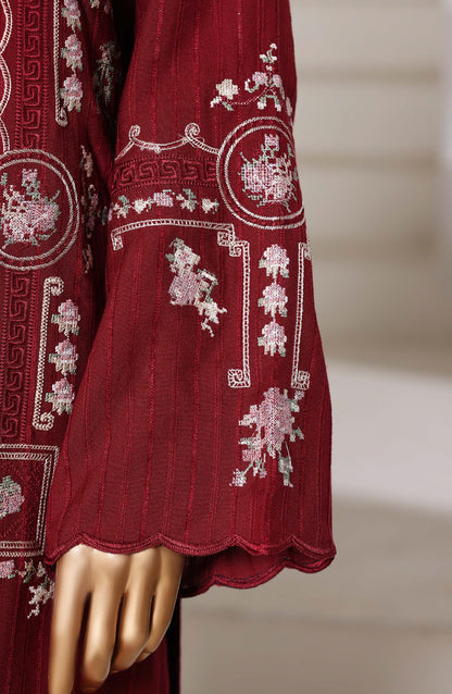 Sadabahar | Luxury Embroidered Dhanak Stitched 3 Pc with Palachi Shawl