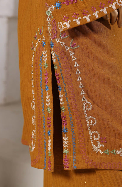 Sadabahar | Luxury Embroidered Dhanak Stitched 3 Pc with Palachi Shawl