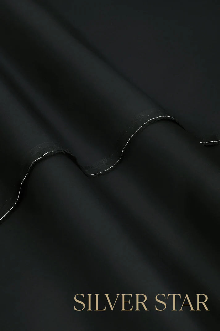 Zellbury | Men’s Unstitched Silver Star Cotton 4.5 Meter