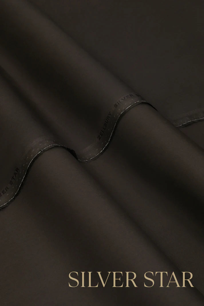 Zellbury | Men’s Unstitched Silver Star Cotton 4.5 Meter