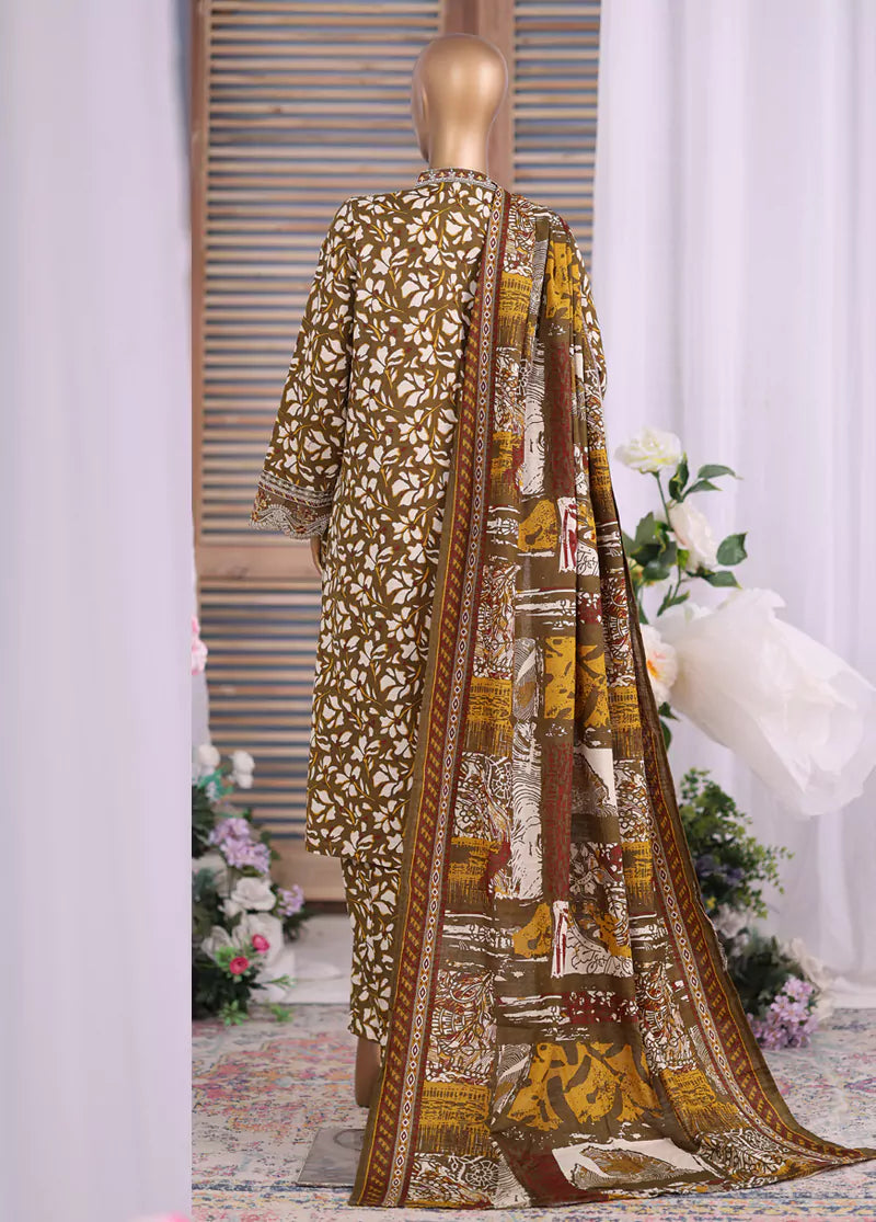 Bin Saeed | Stitched 3 Pc Embroidered Khaddar Collection