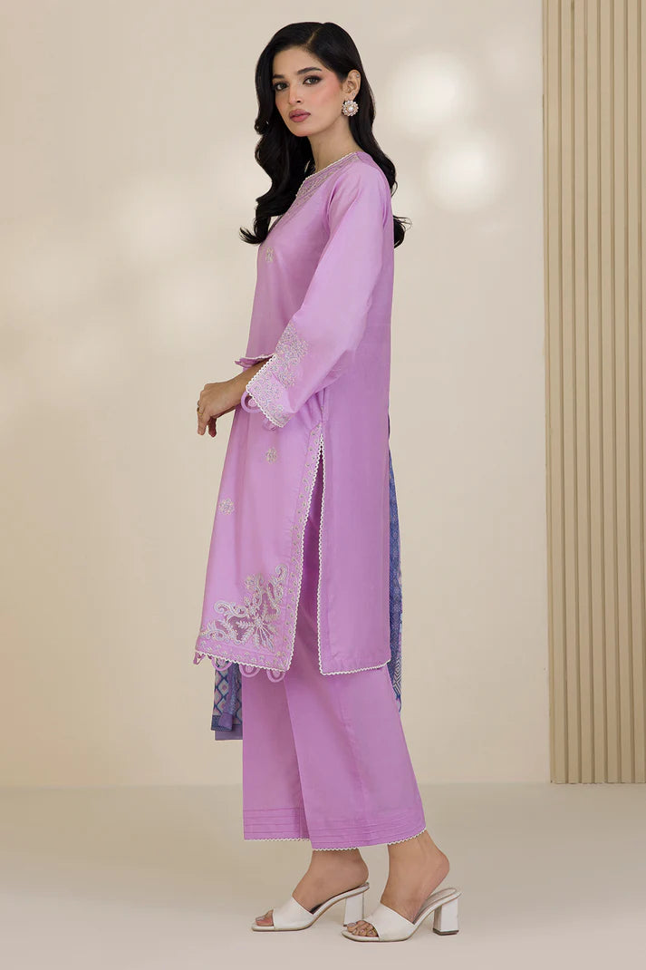 Zellbury | Unstitched 3PC Dyed Embroidered Cotton Collection