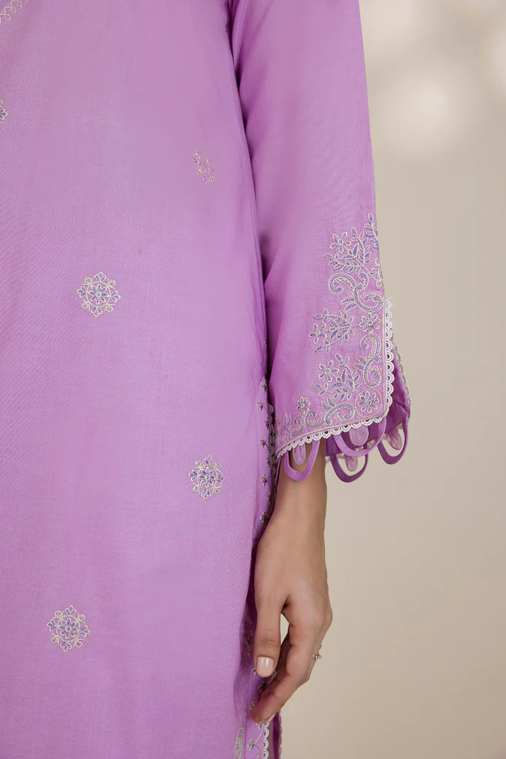 Zellbury | Unstitched 3PC Dyed Embroidered Cotton Collection