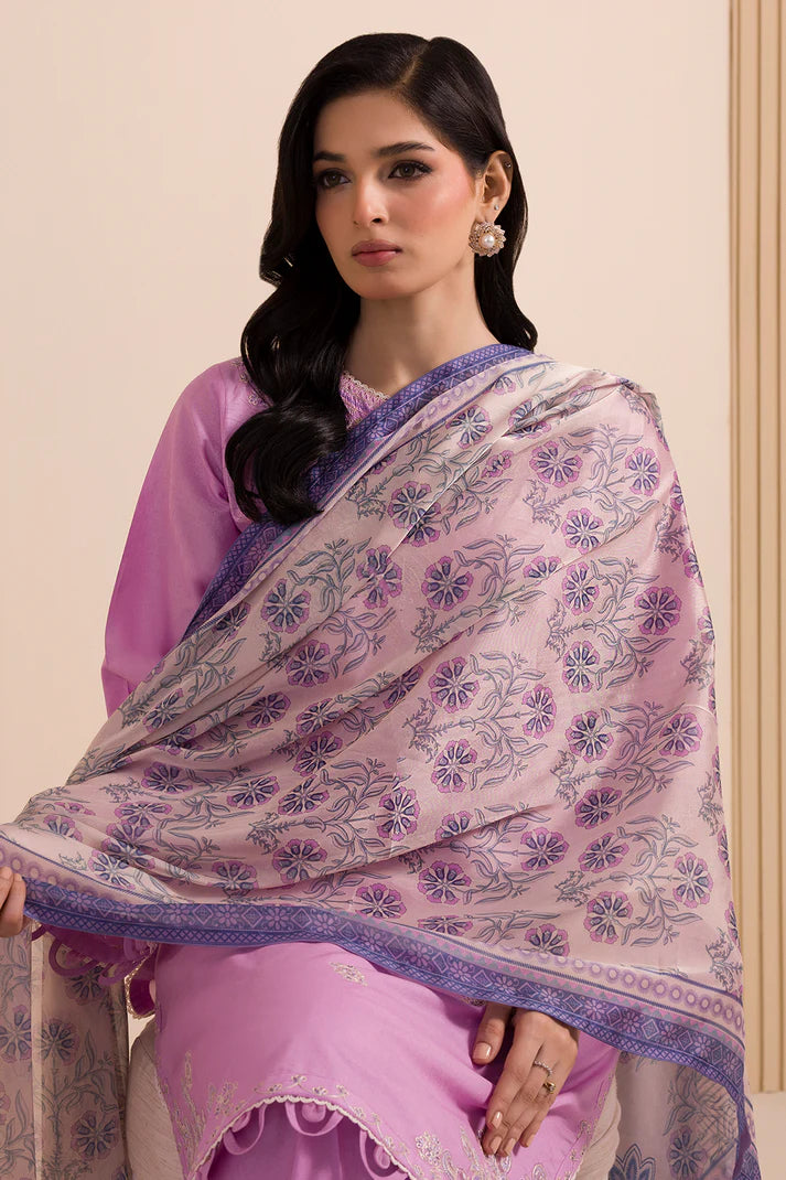 Zellbury | Unstitched 3PC Dyed Embroidered Cotton Collection